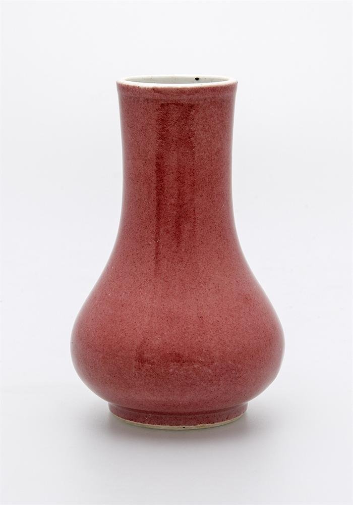 Bottle, porcelain with coloured glaze