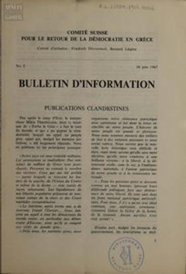 Bulletin d'Information