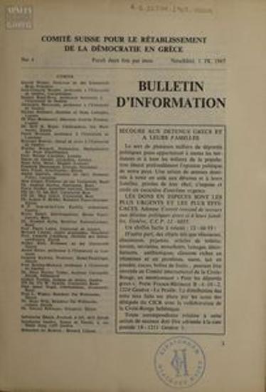 Bulletin d'Information