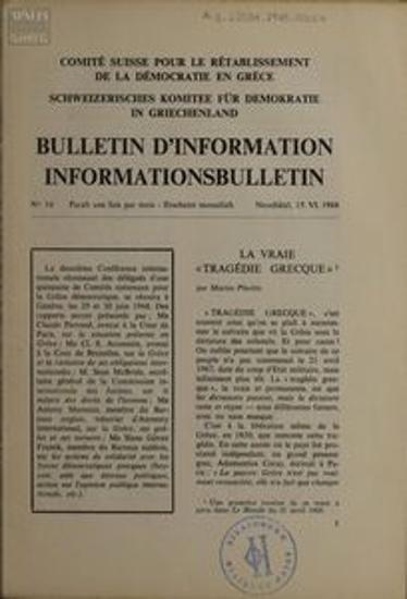 Bulletin d'Information / Informations Bulletin