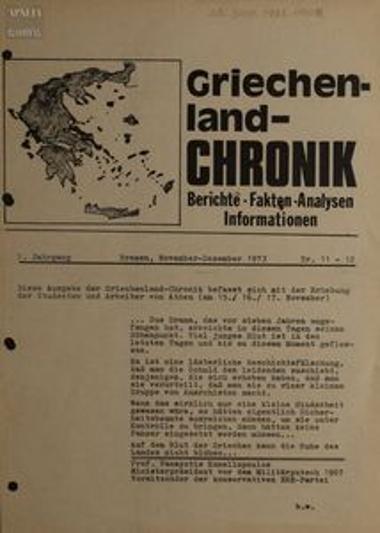 Griechenland Chronik