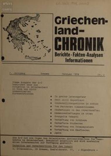 Griechenland Chronik