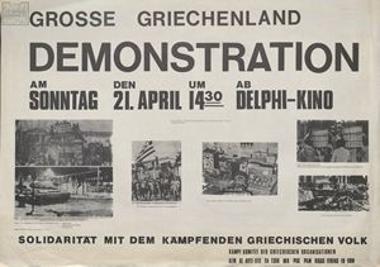 Grosse Griechenland Demonstration