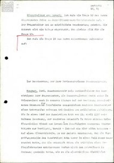 Πρακτικά συνεδριάσεων Γερμανικού Κοινοβουλίου