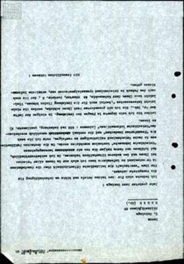 Correspondence regarding the periodical Griechische Dokumente