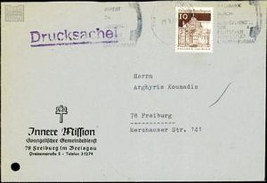 Correspondence relating to the Greek schools in West Germany