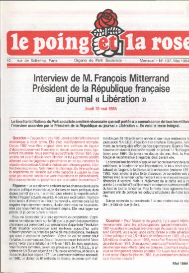 Interview de M. François Mitterand Président de la République française au journal 