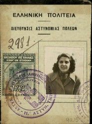 False ID card, belong to Flora Baso wife of Raphael Baso. (half piece exist)
