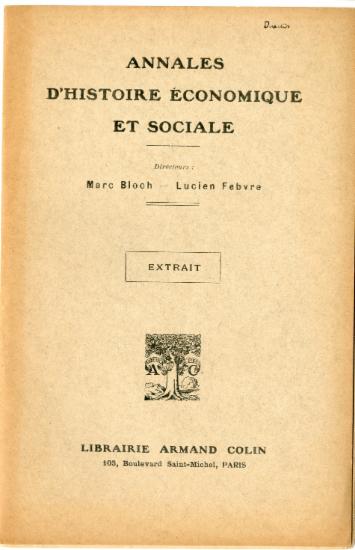 [Marc Bloch και Lucien Febvre], Enquêtes : Les Noblesses