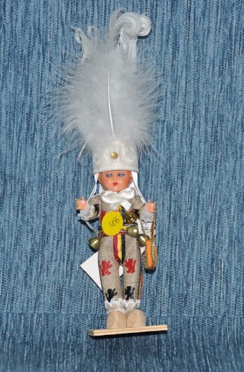 Gilles de Binche carnival doll