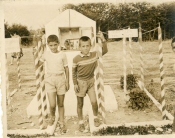 At a school camp in Kastania village