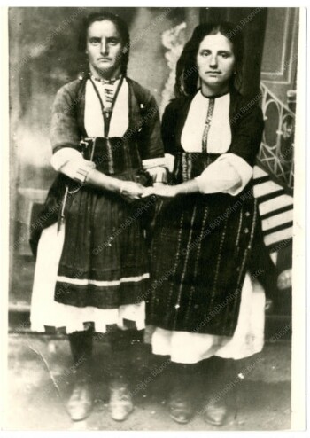 Women from Polidendri of Imathia village in traditional outfit