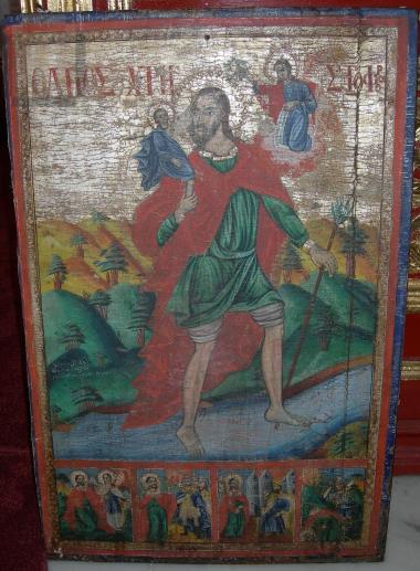 Saint Christopher, vita scenes