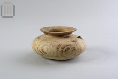 Mycenaean three handled alabastron