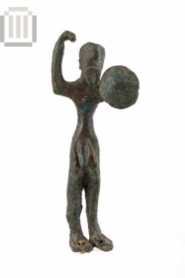 Bronze warrior figurine