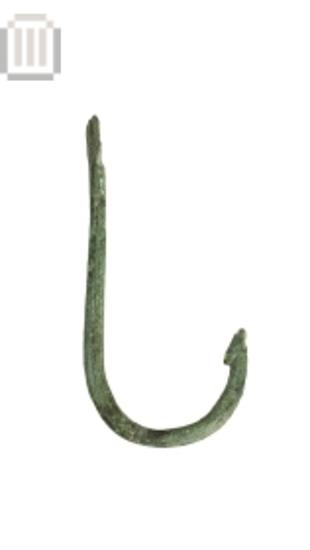 Bronze fishing hook from Ladochori