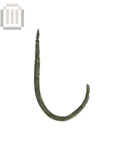 Bronze fishing hook from Ladochori