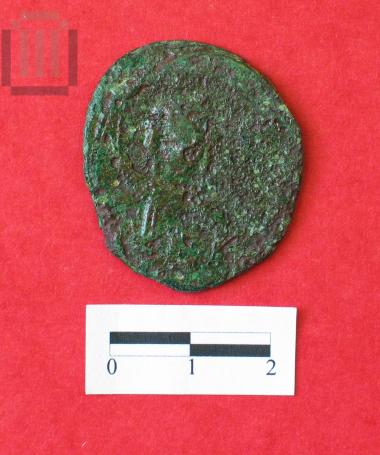 Copper follis from Smertos