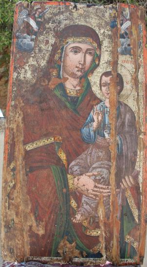 Icon with the Virgin Brephokratousa.