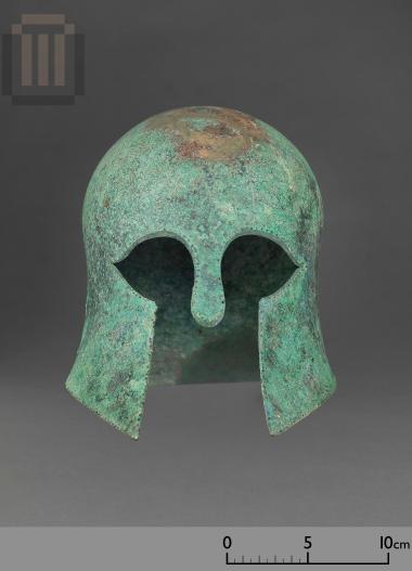 Bronze Corinthian helmet