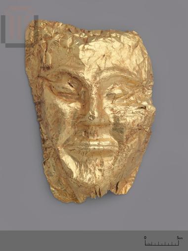 Gold funerary mask