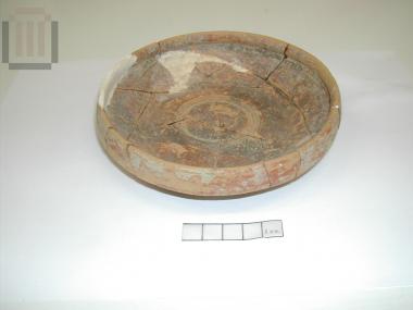 Clay red-glazed plate from Smertos