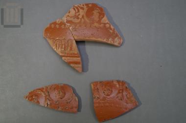 Sherds of terra sigillata relief bowl from Mastilitsa