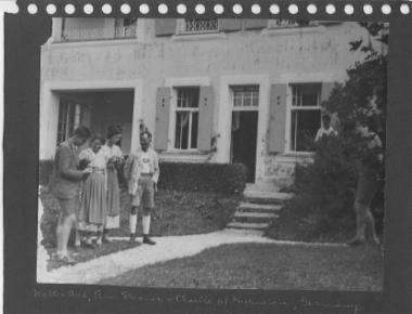 Walter Reed, Ann Eleanor & Charlie at Murneau, Germany, 2