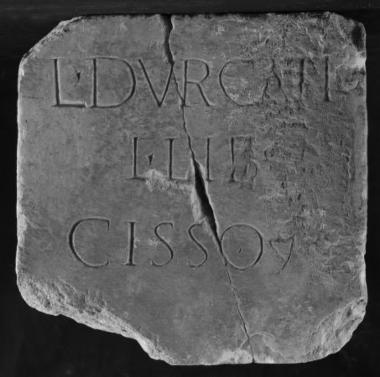 Achaïe II 117: Epitaph of Lucius Durcatius Cissus