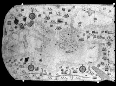 [Portolan chart of the central and eastern Mediterranean and the Black Sea]
