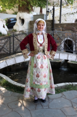 Traditional local costumes, Panagia village.