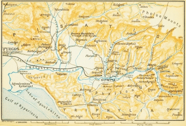 Χάρτης της Ολυμπίας.