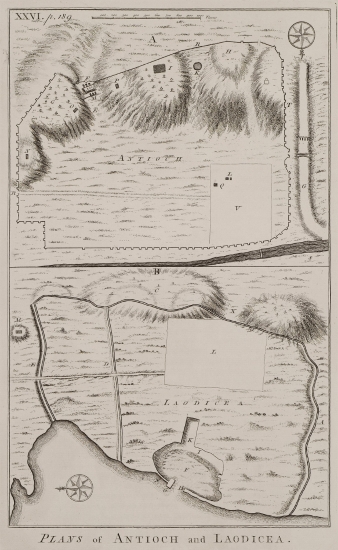 Χάρτες της Αντιόχειας και της Λατάκειας ή Λαοδίκειας της Παράλου.