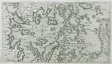 Χάρτης του Αιγαίου Πελάγους.