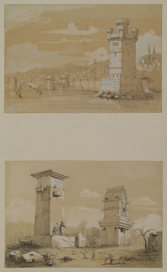 Άποψη της μεσαιωνικής πόλης της Ρόδου. Στα δεξιά ο Πύργος του Ναγιάκ. Άποψη του Τάφου των Αρπυιών στην Ξάνθο της Μικράς Ασίας.