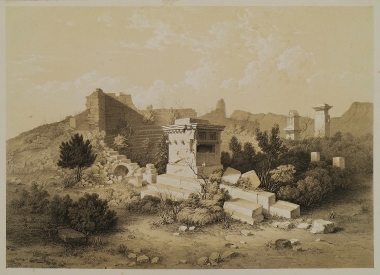 Λυκιακοί τάφοι και το αρχαίο θέατρο της Ξάνθου στη Μικρά Ασία.