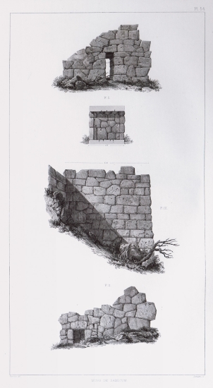 Τμήμα των τειχών της ακρόπολης του Σαμικού στην Ηλεία.