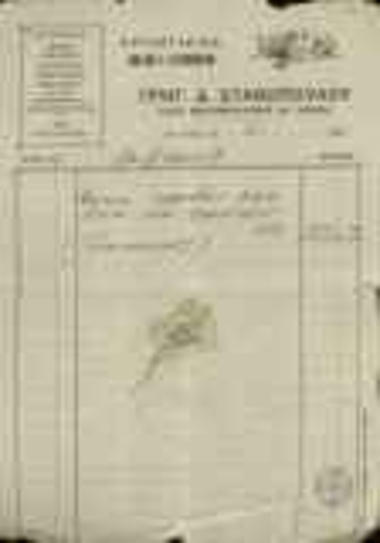 Receipt from the carriage and automobile factory of G. D. Stathopoulos for automobile repairs.
